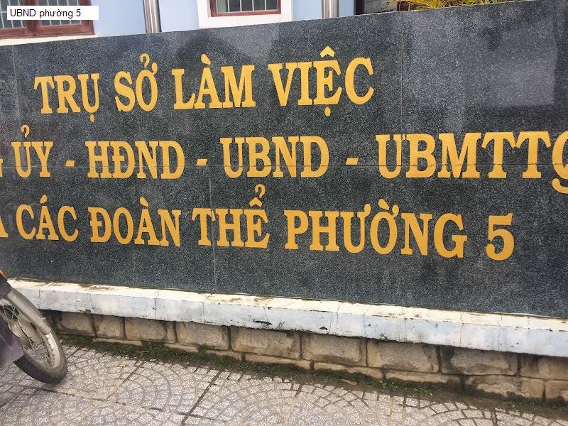 UBND phường 5